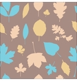 autumn different leaves seamless pattern vector image vector image