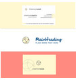 beautiful network logo and business card vertical vector image