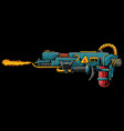fire gun vector image vector image
