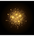 gold shiny particles shape sparkling background vector image