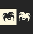 jester or clown symbol joker sign icon vector image vector image