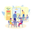 kids in children chess club or school interior vector image vector image
