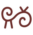 african symbol tribal stroke vector image