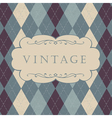 classic argyle pattern vector image vector image