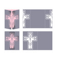 easter laser cutting vector image
