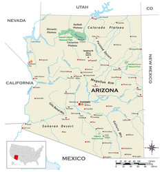Simple road map of the city phoenix arizona Vector Image