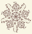 mehndi ornament traditional vector image