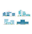 hospital building medical office vector image