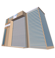 sample hotel plaza building vector image vector image