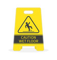 wet floor sign vector image