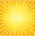 crumpled yellow sunburst background vector image