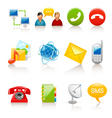 communication icons vector image