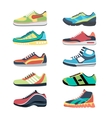 sports shoes set vector image