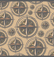 marine compass colorful seamless pattern vector image vector image