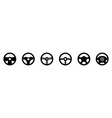 steering simple logo vector image vector image