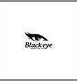 black eye logo design template vector image vector image
