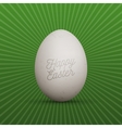 easter realistic white egg with shadows vector image vector image