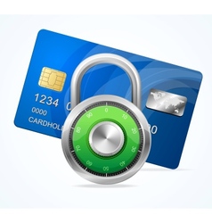 Security Card Concept padlock Royalty Free Vector Image