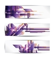 set of abstract colorful web headers and cards vector image