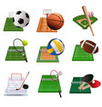 sport icons vector image