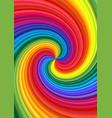 abstract rainbow swirl vector image