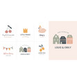 baby children little kids cards posters vector image