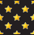 seamless pattern with gold stars vector image