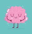 world mental health day cartoon brain character vector image vector image