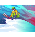 ski jump vector image