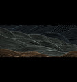 black abstract background with hand drawn lines vector image