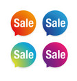sale label speech bubble set vector image