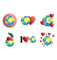 loving the earth vector image