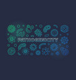pathogenicity colorful line banner vector image