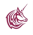 unicorn logo icon style trend beautifully flat vector image vector image