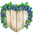 watercolor hand drawn heart wooden sign vector image vector image