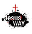 christian banner crucifixion jesus christ vector image