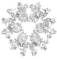 abstract floral background with paper flowers vector image