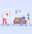 volunteering flat concept vector image vector image