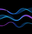 abstract colorful flowing wave lines vector image vector image