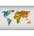 abstract creative concept map of the world vector image vector image