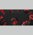 black background with boxes 3d header banner vector image vector image