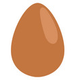 brown egg icon raw or boiled fresh shell product vector image