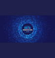 digital background with particles burst vector image