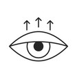 blepharoplasty eyelid surgery line icon eye vector image
