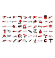 collection of plumbing tools vector image