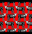 cow skeleton pixel art pattern seamless 8 bit vector image vector image