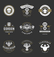 fitness center and sport gym logos and badges vector image