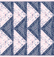 freehand dash line mosaic seamless pattern vector image vector image