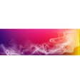 realistic smoke on abstract colored background vector image vector image