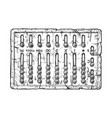 roman hand abacus vector image vector image